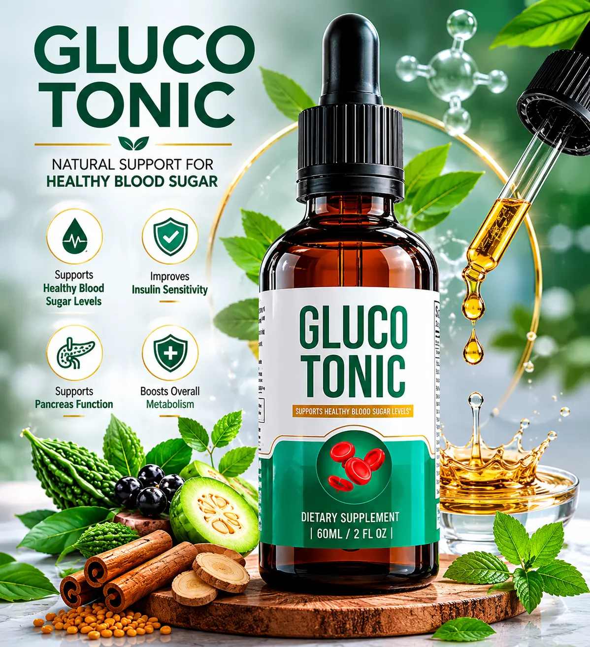 GlucoTonic Blood Sugar Wellness Formula